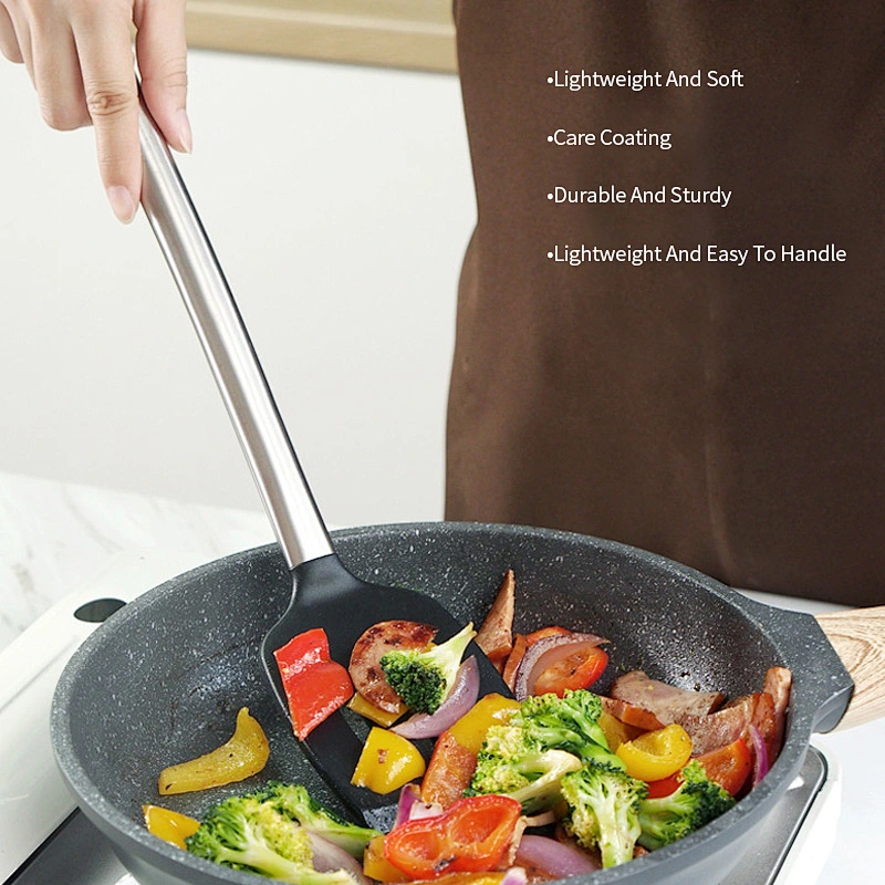 New Fashion Nonstick Turner Food Grade cooking slotted spatula kitchen utensil silicone turner